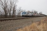 Amtrak 92 leads train 07T west past MP 116